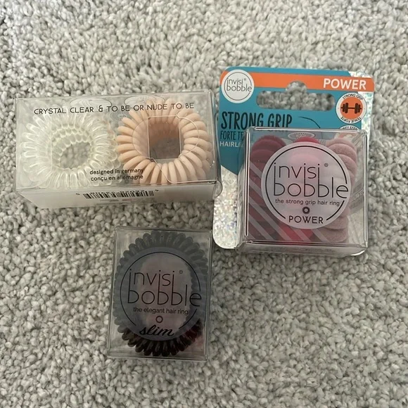 Invisi bobble bundle of 12 hair rings 3 different varieties