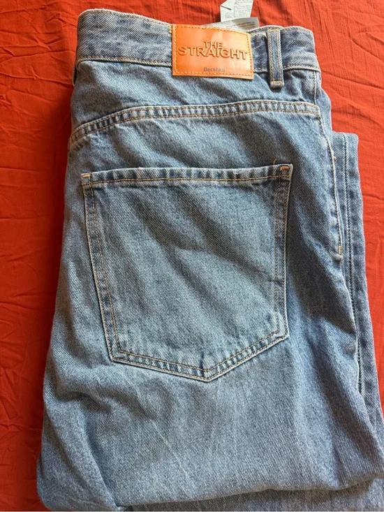 Bershka Straight Light Blue Men's Jeans