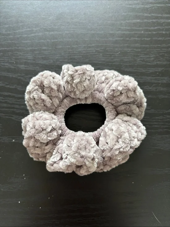 Handmade Crochet Velvet Scrunchie