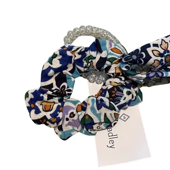 Vera Bradley Women's 3 pc. Hair Accessories Set Lisbon Medallion Cool Multi NEW