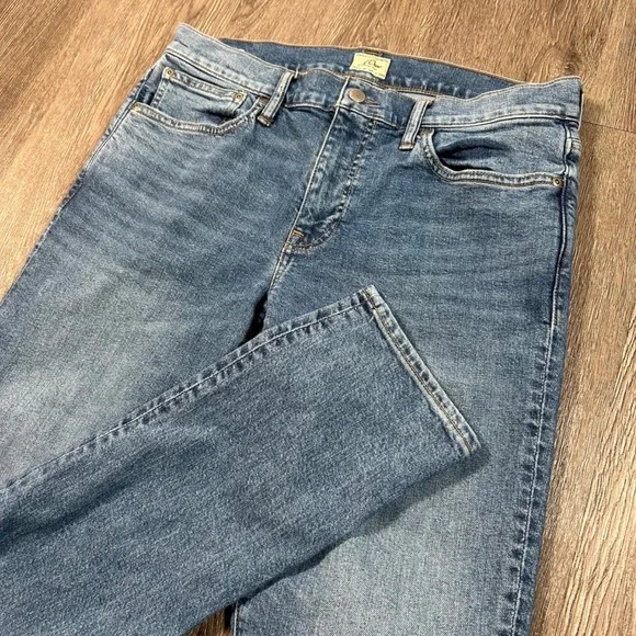 J Crew 250 Stretch Jeans 33x32 Blue Slim Tapered Leg Denim Pants