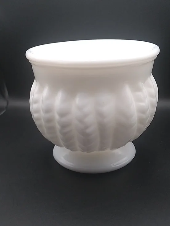 Vintage Randall Milk Glass Planter Vase (B8)