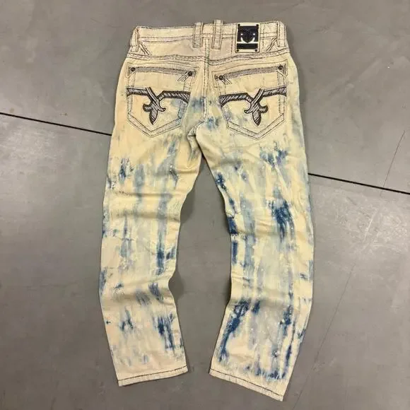 beautiful y2k rock revival slim straight jeans