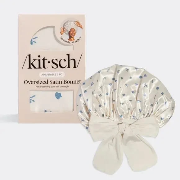 Kitsch Oversized Satin Bonnet NIB