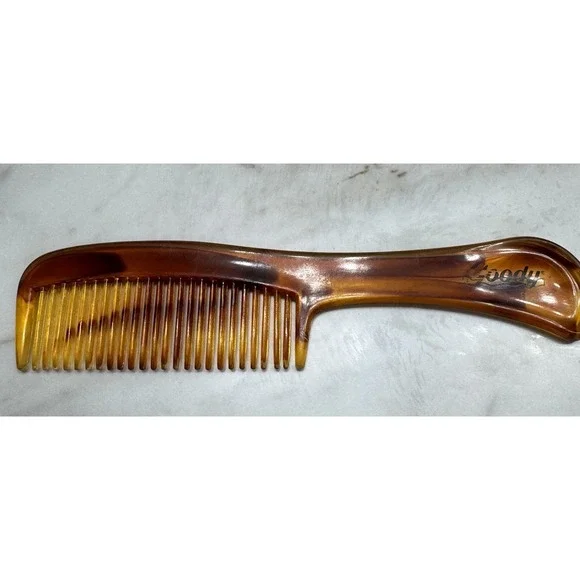 Vintage GOODY Light Brown Hair Comb 6' Brown Made In‎ USA