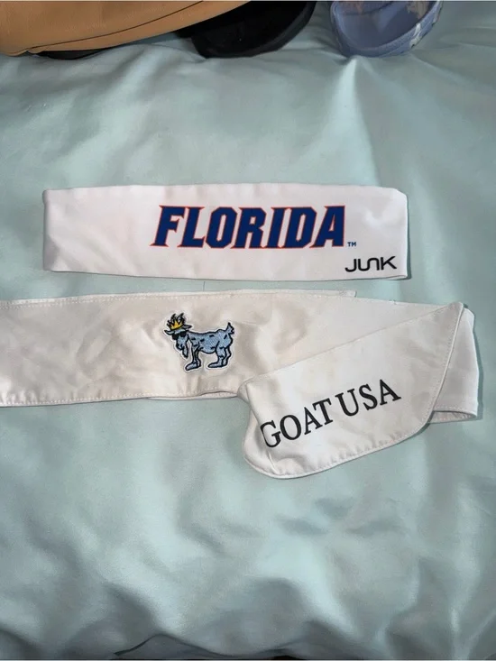 JUNK HEADBAND UNIV OF FLORIDA: WORDMARK WHITE BIG BANG LITE & GOAT USA HEADBAND