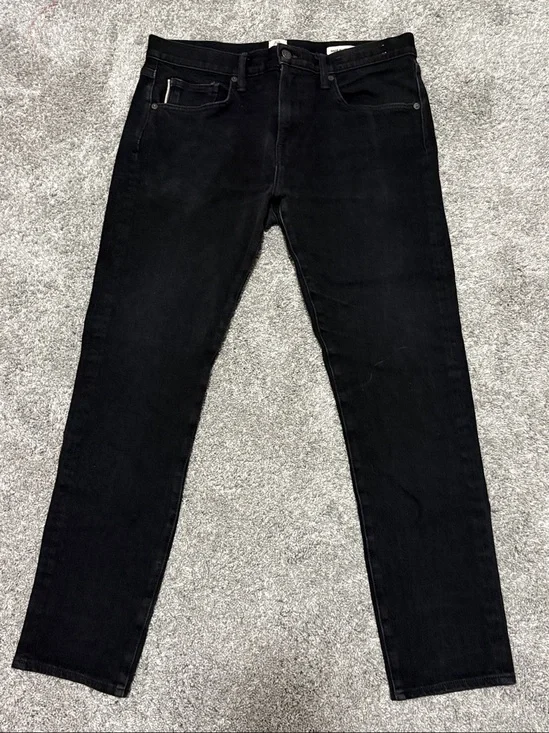 Hiroshi Kato Jeans Mens 33 x 28 Black Selvedge Denim Slim Fit Made In USA