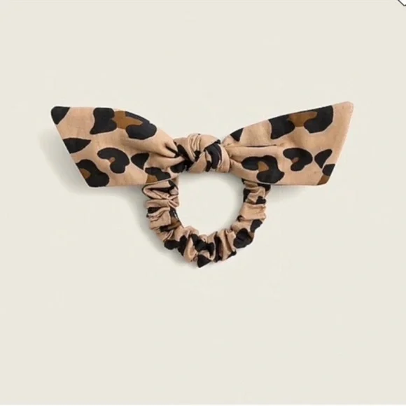 J. Crew | Hair Tie | Knotted Hair Tie in Leopard