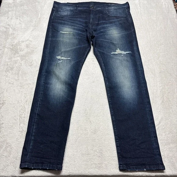 Armani Exchange A|X J13 Mens Slim Fit Dark‎ Blue Stretch Cotton Jeans 38 (41x32)