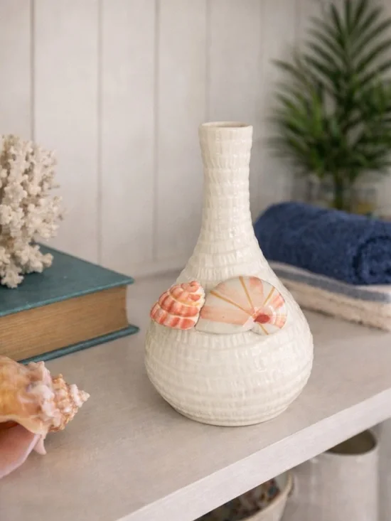 Vintage Shell Vase