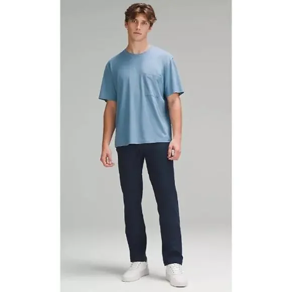 Men's Lululemon ABC Classic-Fit 5 Pocket Pant Warpstreme‎ Size 31 X 27 True Navy