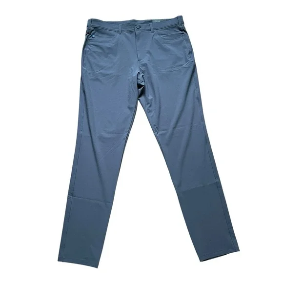 Mizzen+Main Helmsman Chino Pants Mens 36x34 Gray Slim Stretch Performance‎