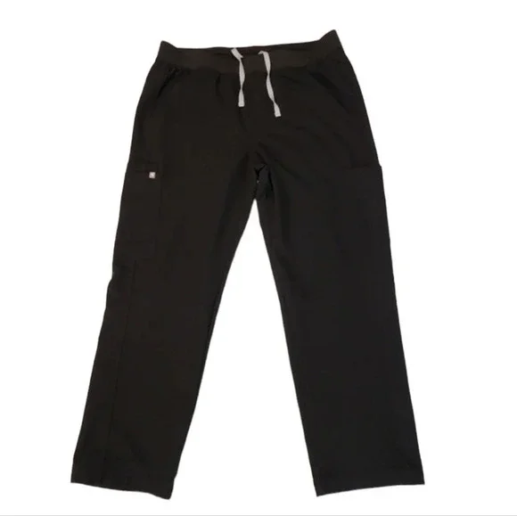 Figs Men's Axim Black Cargo Scrub Pants Size XL Short‎ XLS