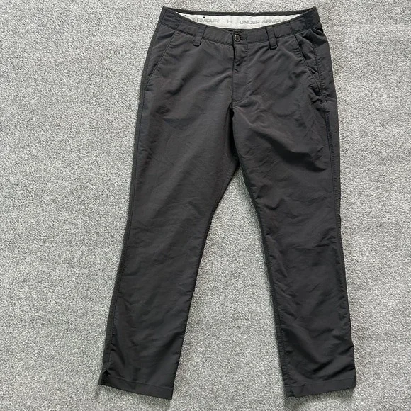 Under‎ Armour Pants Mens 34x30 Black Golf Chino Performance Stretch Nylon UA P13