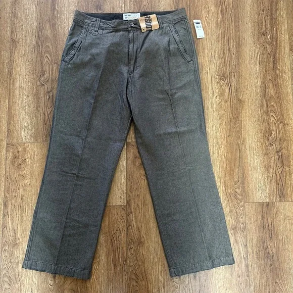 Deadstock y2k Old‎ Navy Loose Fit Pants Mens 36x30 Brown Baggy Streetwear 2006