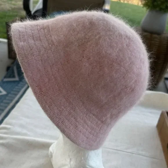 Vtg 90’s Style Angora Blend Bucket Hat O/S
