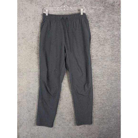 Nike Dri Fit Track Joggers‎ Mens M Black Pull On Athelisure Stretch Comfort
