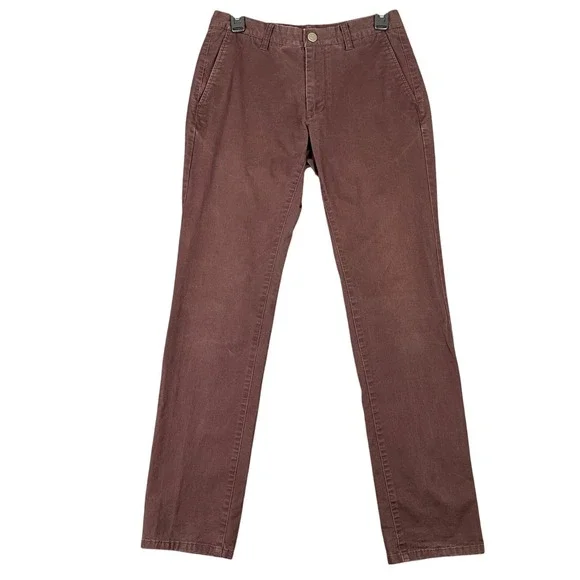 Bonobos Tailored Pants Men‎ 28x31 Slim Modern Minimal Workwear Casual Maroon