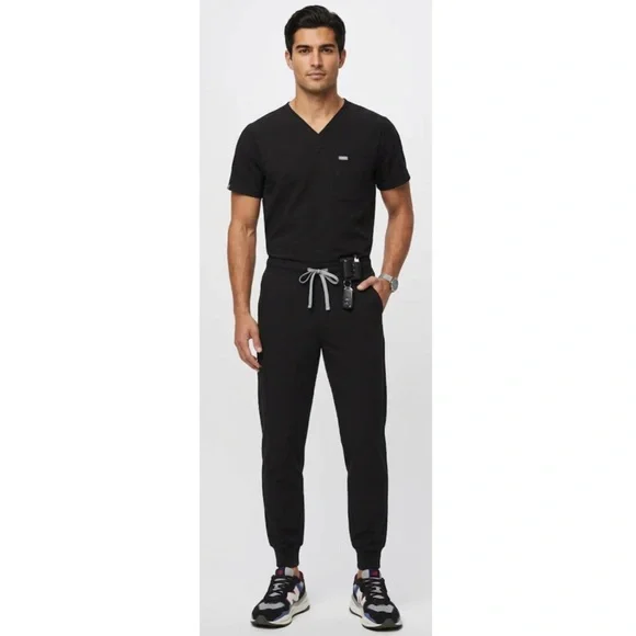 Figs Men’s Tansen Jogger Scrub Pants Black