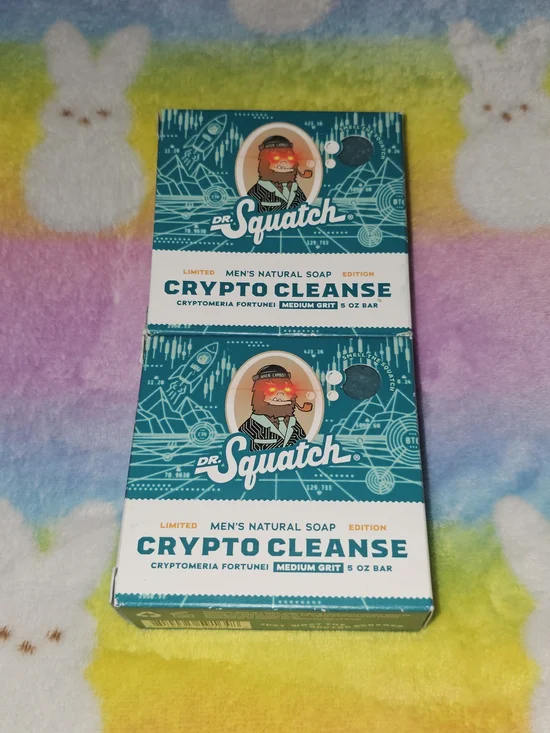 Dr. Squatch Crypto Cleanse Men's Natural Soap - Teal & White Packaging