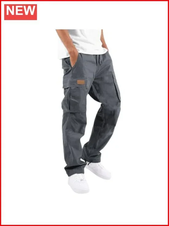 Cargo Pants Casual Joggers Hiking Pants Loose Straight Athletic Workout