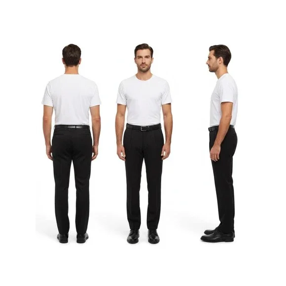 Men's Classic Black Dress Pants