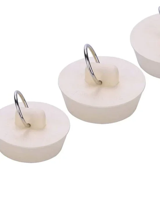 Bath Tub Drain Stoppers, 4 Pieces Sink Bathtub Plug Rubber Kitchen Bathroom Laun