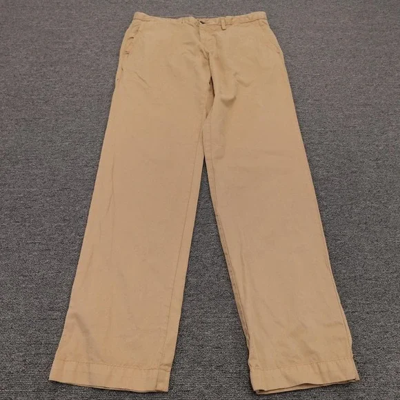 Tommy Bahama Pants Mens 35x32 Beige Pima Cotton Modal Chino Straight Leg Casual