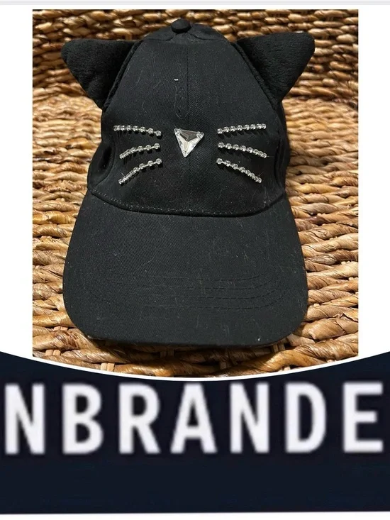 UNBRANDED Cat Ears Bling Snapback Cap