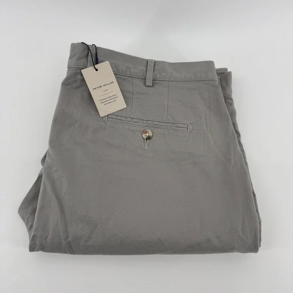 Peter Millar Crown Mens 40x35 Mountain Grey‎ Chino Pants ME0B06 NWT