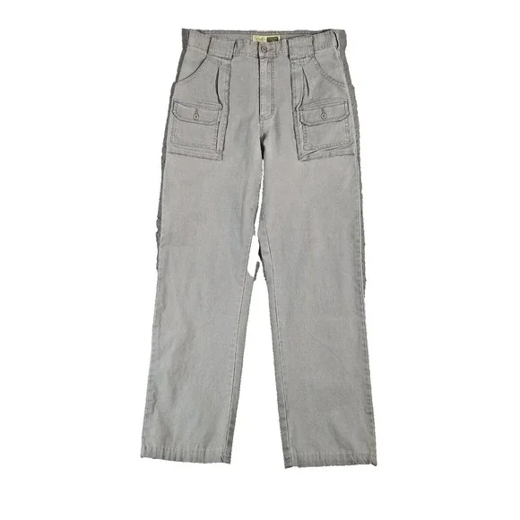 Cabela's 7 pocket cargo hiking pants men's 34x34 gray outdoor adventure