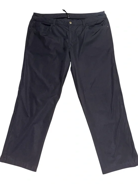 Lululemon Men’s ABC Classic Fit Pants Dark Gray/Black Size