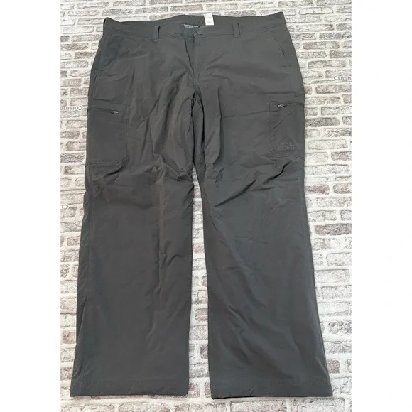 L.L. Bean Pants Mens 42x29 Gray Cresta Fleece Lined Cargo Gorpcore 508240 Hiking