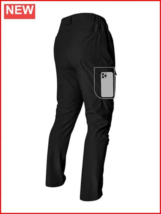 Men's Hiking Cargo Pants Lightweight Quick-Dry Waterproof Stretch 6 Pockets