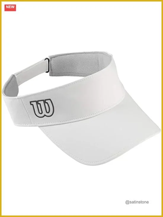 Ultralight Polyester Woven Visor with Adjustable Closure