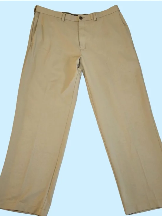 Haggar Cool 18 Pro Khaki Pants Men’s 38x30 Classic Fit