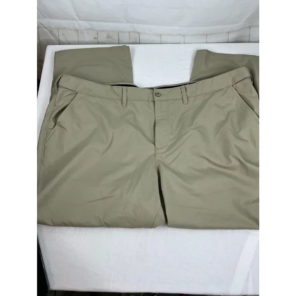 COPY - Men’s Fila Sport Golf Khaki Chino Pants Size 50 Beige Straight Leg Flat …