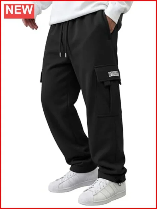 Men's Cargo Sweatpants Joggers Athletic Hiking Pants with Pockets