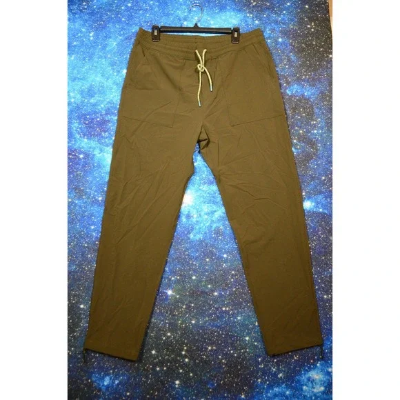 Cotopaxi Pants Mens Large Green Joggers Elastic Waist Zip Pocket Hiking Athletic