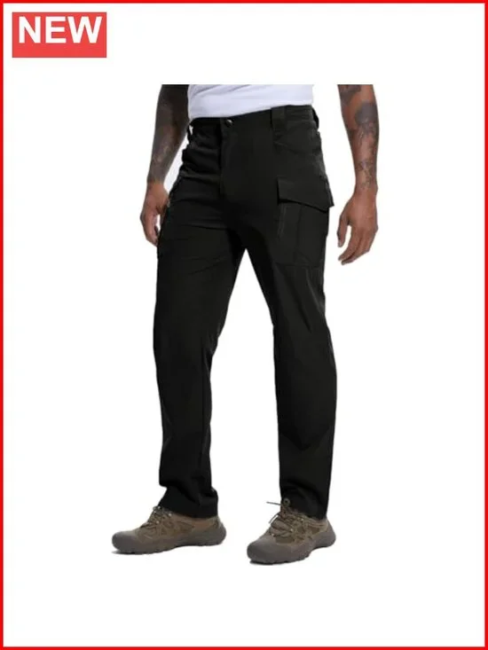 Men's Hiking Cargo Pants Lightweight Quick Dry Tactical Pants with 9 Pockets