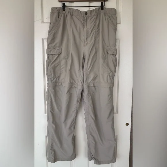 REI Men’s Convertible Hiking Pants Khaki Tan‎ Size XXL 34L