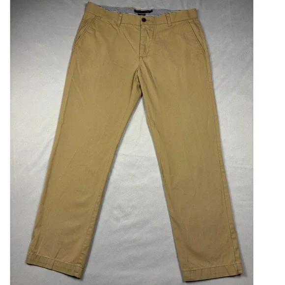 Tommy‎ Hilfiger Mens Tailored Fit Chino Pants Tan Khaki 36x32 78A0015