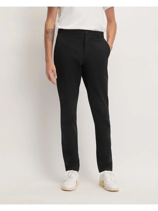 Everlane Mens The Performance Chino Uniform Athletic Fit Black 38x34