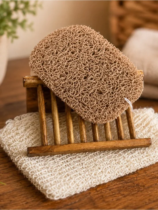 Natural Brown Exfoliating Bath Sponge