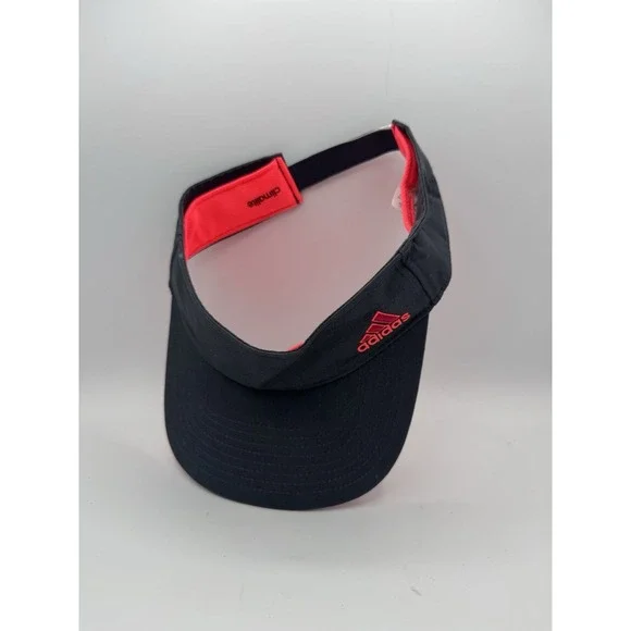 Adidas Visor Hat Gray Pink Athletic Women's Adjustable Lightweight Sporty NWT