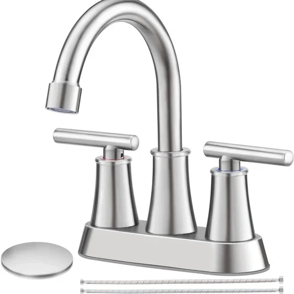 Brushed Nickel Bathroom Faucet