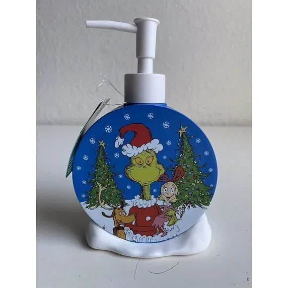 The Grinch Who Stole‎ Christmas Ceramic  Soap Dispenser Pump Cindy Lou Max NEW