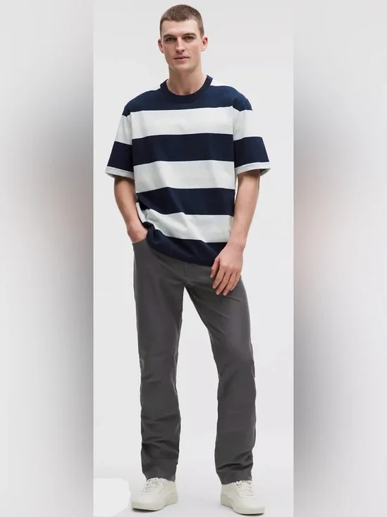 Lululemon EasyFive Classic-Straight Pants Men’s Size 35 - 32 Onix Grey Brand New