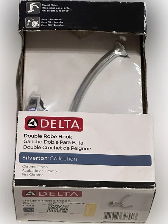 Delta Double Robe Hook Silverton Collection