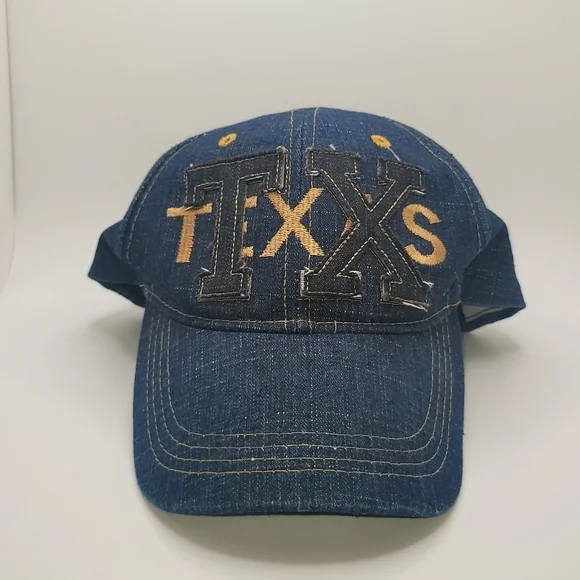 Texas TX Starement Denim Ball Cap
